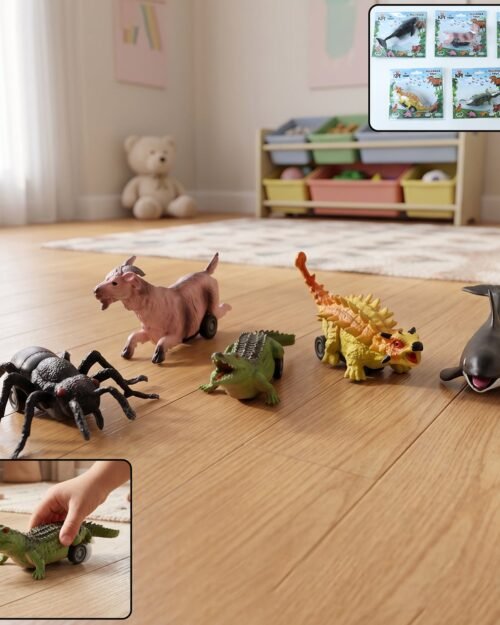 Kids Animal Pull Back Toy � Fun Rolling Motion & Imaginative Play