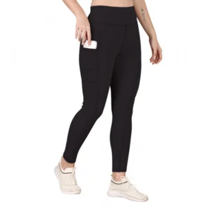 BSB259-TYYYGT-Fulblk-Main-1000x1000-1.webp Generic Women's Polyester Solid Ankle length High Waisted Tights (Black)