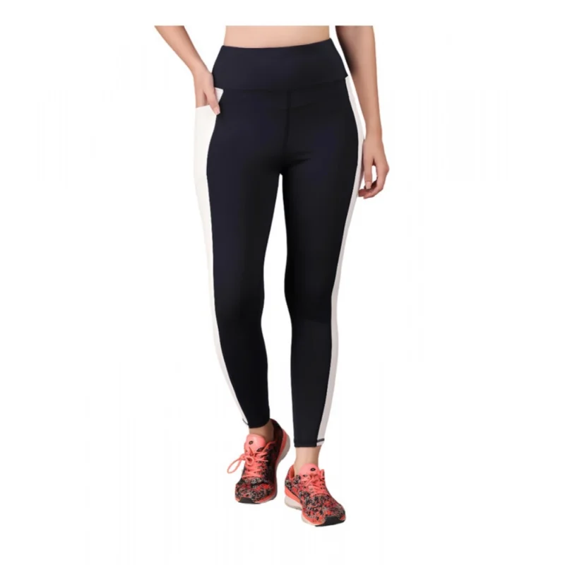 BSB259-TYYYGT-Nvy-Main-1000x1000-1.webp Generic Women's Polyester Solid Ankle length High Waisted Tights (Navy Blue)