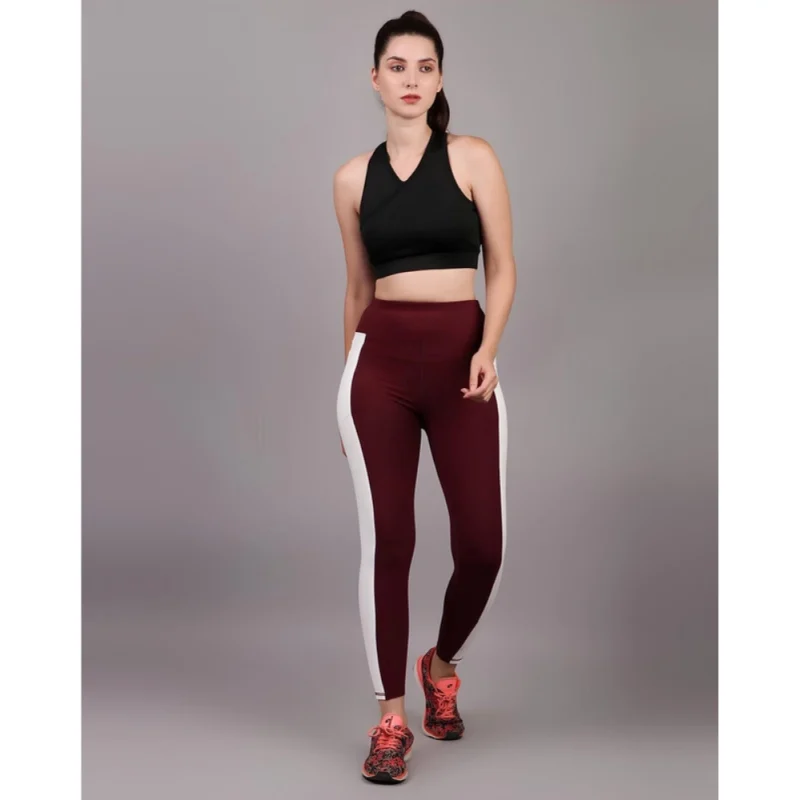 BSB259-TYYYGT-Wne-Other2-1000x1000-1.webp Generic Women's Polyester Solid Ankle length High Waisted Tights (Maroon)