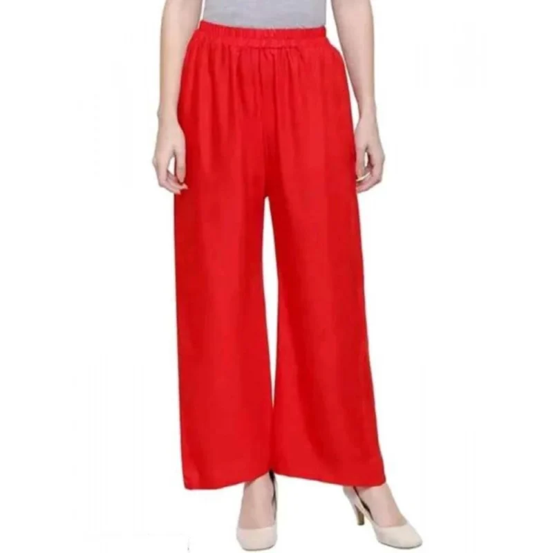 BSB261-WB1005-Main-1000x1000-1.webp Generic Women's Casual Rayon Solid Ankle Length Palazzo (Red, Free Size)