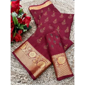 BSB98-SANW1068-Main-1000x1000-1.webp Generic Women's Digital Dolla Silk Printed Saree With Unstitched Blouse 5.5Mtr (Maroon)