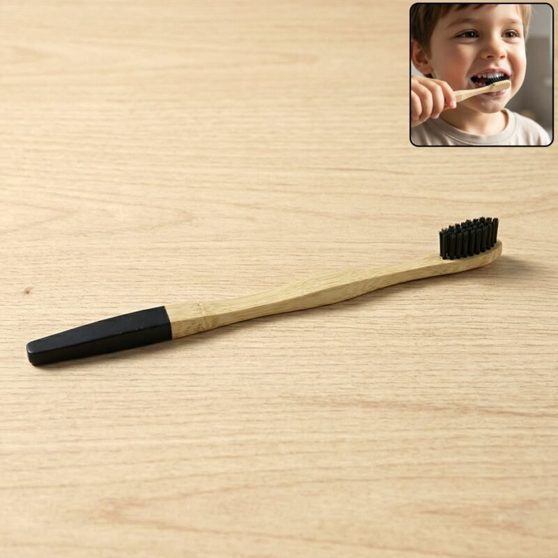 Bamboo Toothbrush – Eco-Friendly & Soft Charcoal Bristles