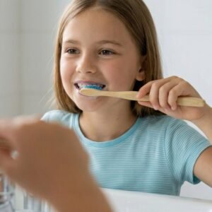 BambooToothbrushBlue-03.jpg Eco-Friendly Wooden Toothbrush – Gentle Daily Oral Care
