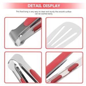 Stainless Steel Multi-Purpose Kitchen Tongs – Heat-Resistant & Anti-Slip Grip