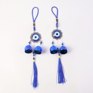 Evil Eye Hanging Wind Chime Set – Protective Home Decor Charm