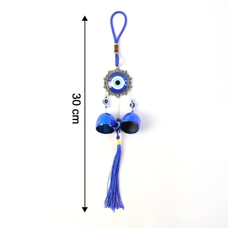 Evil Eye Hanging Wind Chime Set – Protective Home Decor Charm