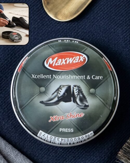 Maxwax black shoe polish cream � Deep nourishment & shine