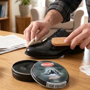 Black-Shoe-Polish-5.jpg Maxwax black shoe polish cream � Deep nourishment & shine