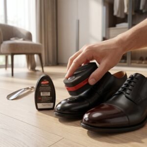 BlackShineShoePolish-03.jpg Black Shoe Shiner � Instant Gloss & Easy Portable Care