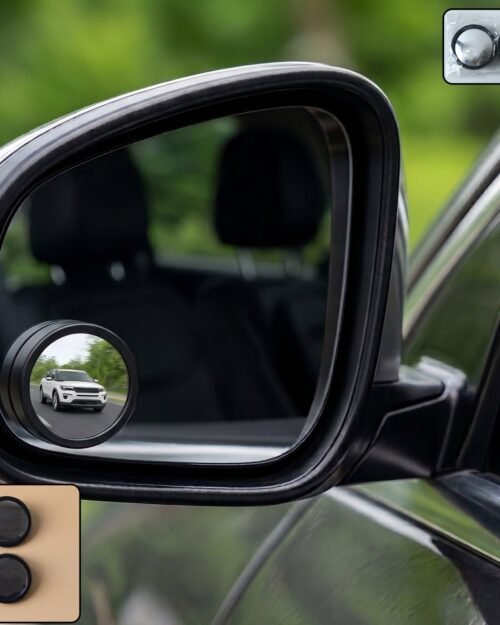 360� Adjustable Blind Spot Mirror � Wide-Angle Rear View Enhancement