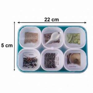 Box-6.jpg Spice Storage Box � 6 Compartments for Easy Kitchen Organization