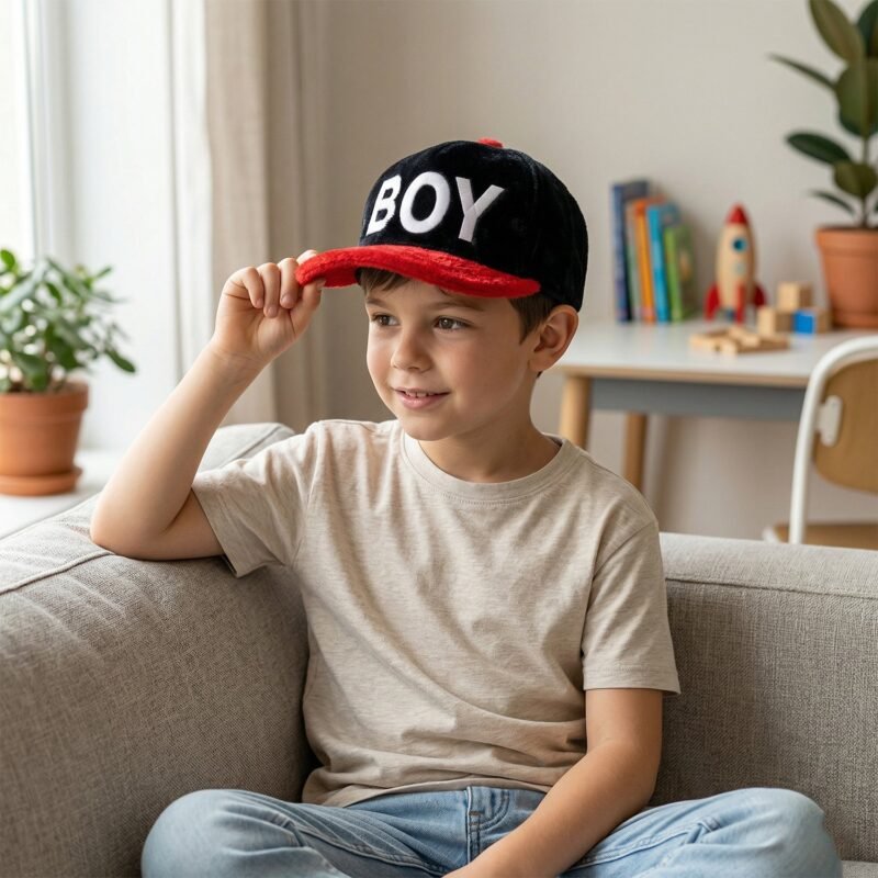 BoyCap-03.jpg Trendy Boys Printed Fashion Cap – Soft, Stylish Casual Hat
