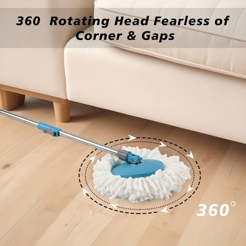 360 Degree Spin Mop � Effortless Floor Cleaning with Adjustable Handle