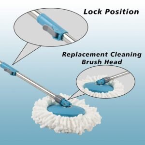 360 Degree Spin Mop � Effortless Floor Cleaning with Adjustable Handle