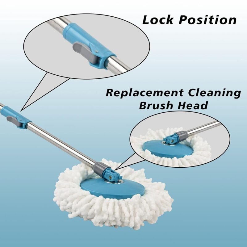 360 Degree Spin Mop � Effortless Floor Cleaning with Adjustable Handle