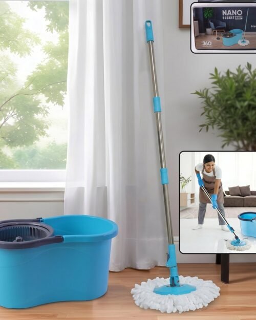 360 Degree Spin Mop � Effortless Floor Cleaning with Adjustable Handle