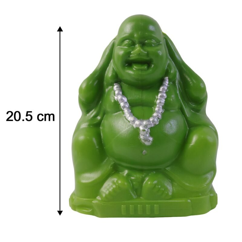 BuddhaPiggybank-size.jpg Laughing Buddha Money Bank – Decorative Coin Saving Box for Wealth