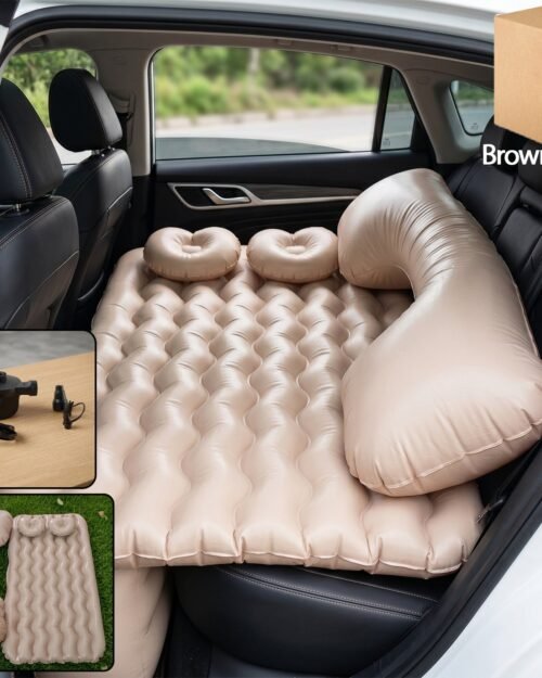 Car Air Mattress � Travel Comfort with Inflatable Pump & Pillows