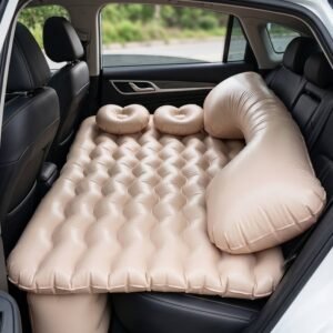CarAirMattressBed-06.jpg Car Air Mattress � Travel Comfort with Inflatable Pump & Pillows