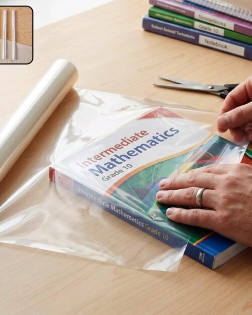 Book Cover Roll � Transparent Protective Film for School & Office