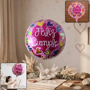 CmpleFoilBalloons-01.jpg Feliz Cumple Foil Balloon � Bright Colorful Birthday Decor
