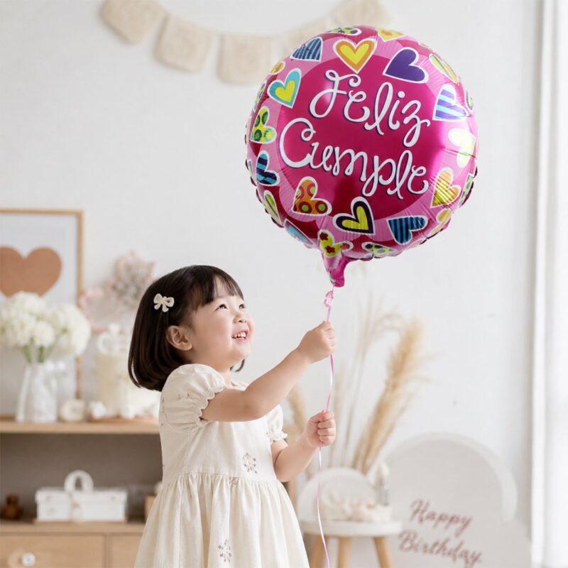 CmpleFoilBalloons-02.jpg Feliz Cumple Foil Balloon � Bright Colorful Birthday Decor