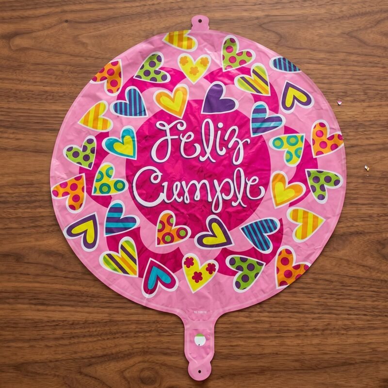 CmpleFoilBalloons-03.jpg Feliz Cumple Foil Balloon � Bright Colorful Birthday Decor