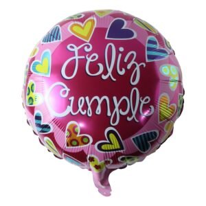 CmpleFoilBalloons-04.jpg Feliz Cumple Foil Balloon � Bright Colorful Birthday Decor