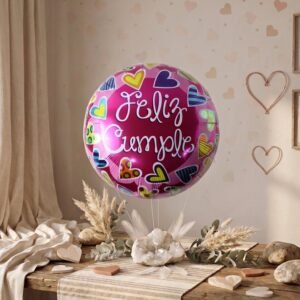 CmpleFoilBalloons-06.jpg Feliz Cumple Foil Balloon � Bright Colorful Birthday Decor