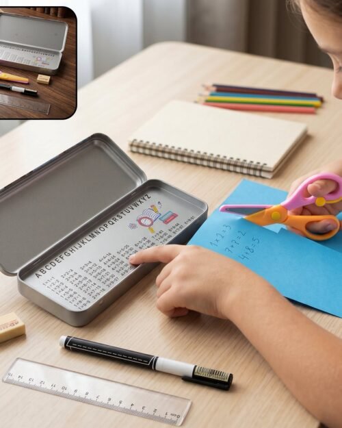 Kids Metal Pencil Box Set � Complete Stationery Organisation