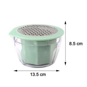 CornPeelingTool-size.jpg Manual Vegetable Grater – Multipurpose Shredder with Storage Bowl