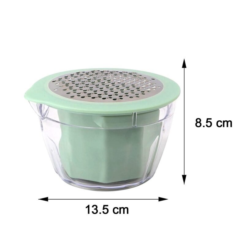 CornPeelingTool-size.jpg Manual Vegetable Grater – Multipurpose Shredder with Storage Bowl