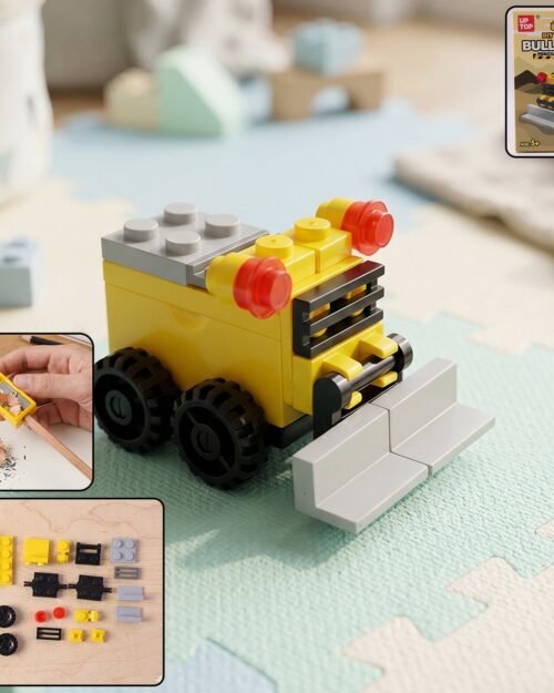 Cute Bulldozer Pencil Sharpener Toy � Fun & Durable Desk Accessory