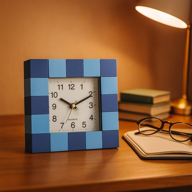 DeskClock-03.jpg Table Clock – Modern Square Quartz for Desk, Office & Home Decor