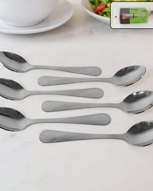 Stainless Steel Dining Spoon Set – Durable 6-Piece Collection