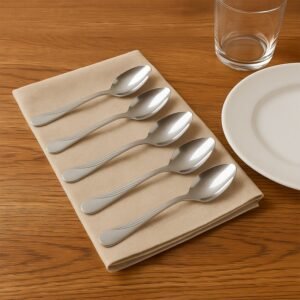 Dessert-Spoon-03.jpg Stainless Steel Dining Spoon Set – Durable 6-Piece Collection