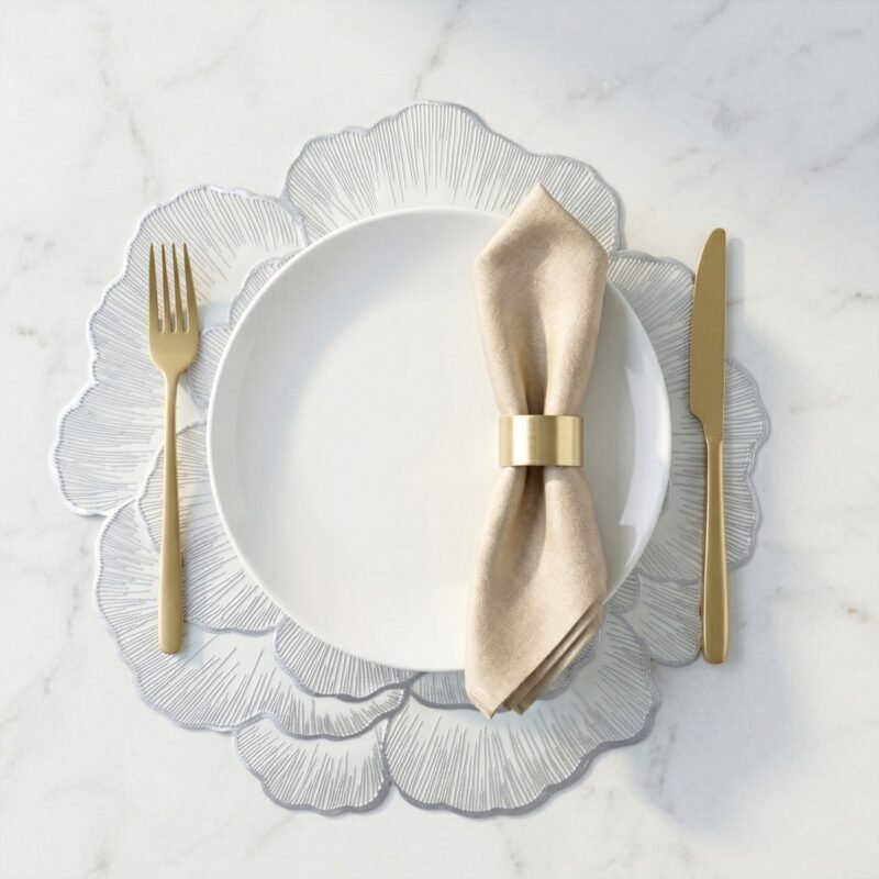 DiningTableMat-03.jpg Round Floral PVC Table Mat – Waterproof & Heat Resistant for Dining