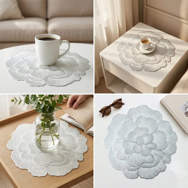 DiningTableMat-06.jpg Round Floral PVC Table Mat – Waterproof & Heat Resistant for Dining