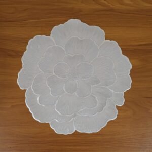 DiningTableMat-live.jpg Round Floral PVC Table Mat – Waterproof & Heat Resistant for Dining