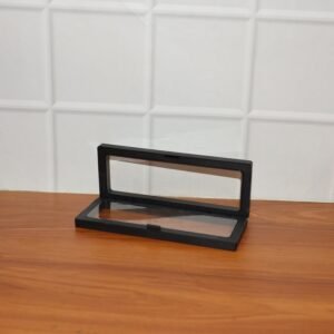 Transparent Floating Jewelry Display Box – 18x7 cm Magnetic Case