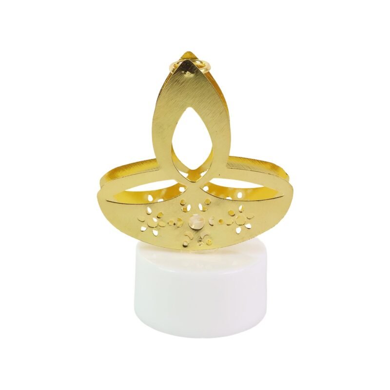 Golden Diya LED Tealight Candles – Safe Flameless Decor Set of 12