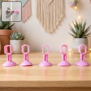 Silicone Door Stopper � Strong Suction Base for Wall Protection