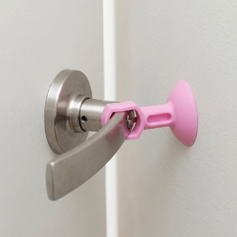 Silicone Door Stopper � Strong Suction Base for Wall Protection