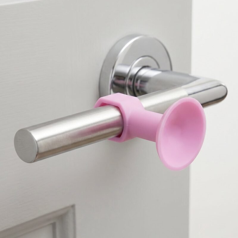 Silicone Door Stopper � Strong Suction Base for Wall Protection