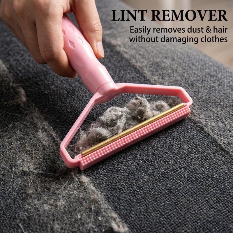 DoubleSidedClothesShaver-05.jpg Reusable Lint Remover Roller – Eco-friendly Fabric and Pet Hair Cleaner