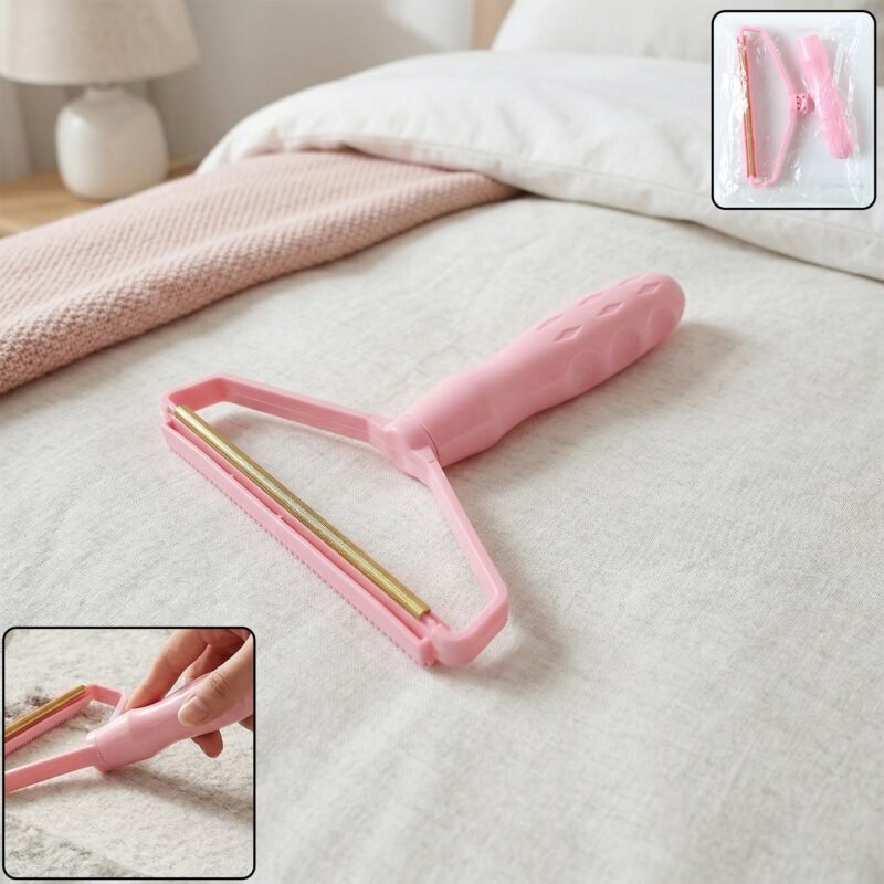 DoubleSidedClothesShaver-WOSKU-01.jpg Reusable Lint Remover Roller – Eco-friendly Fabric and Pet Hair Cleaner