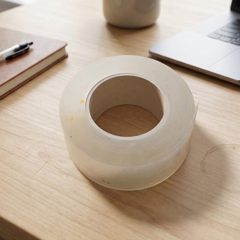 DoubleSidedTape-03.jpg Heavy Duty Transparent Nano Adhesive Tape – Reusable & Strong Grip