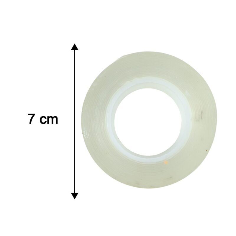 DoubleSidedTape-size.jpg Heavy Duty Transparent Nano Adhesive Tape – Reusable & Strong Grip