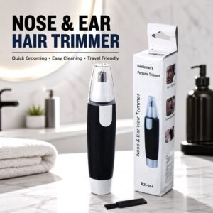 Ear & Nose Hair Trimmer – Painless, Battery-Operated | Calm & Curl
